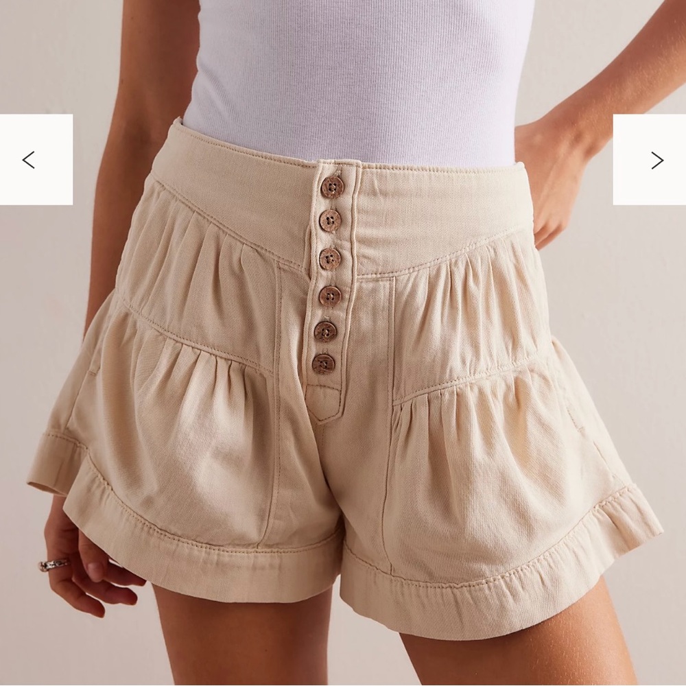 We the free fleur denim shorts